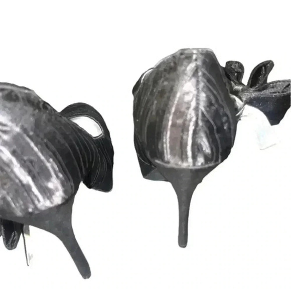 QUPID SATIN HEELS WITH BOWS - Picture 2 of 5